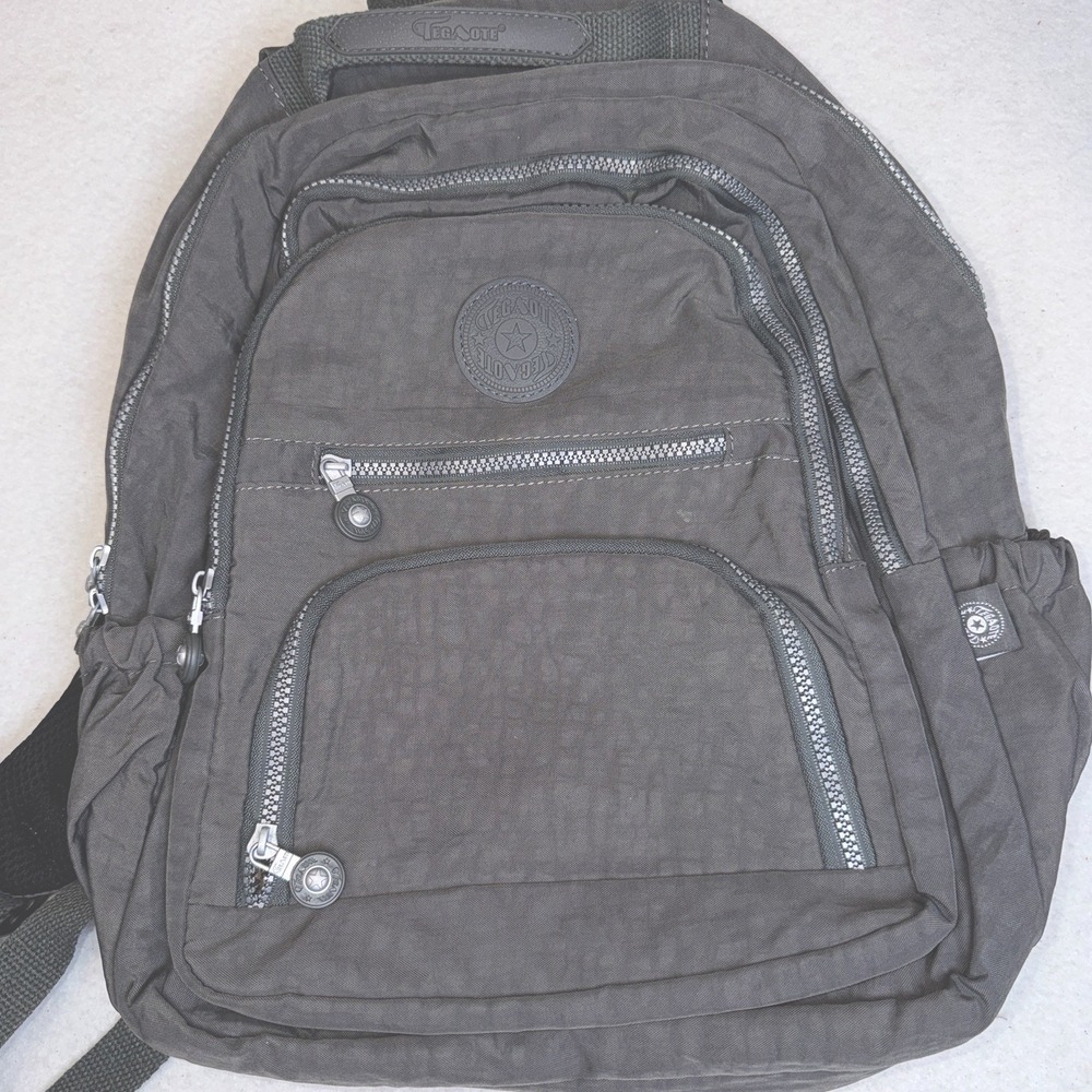 Tegaote Gray Backpack Large Multi Pocket Travel‎ School Bag